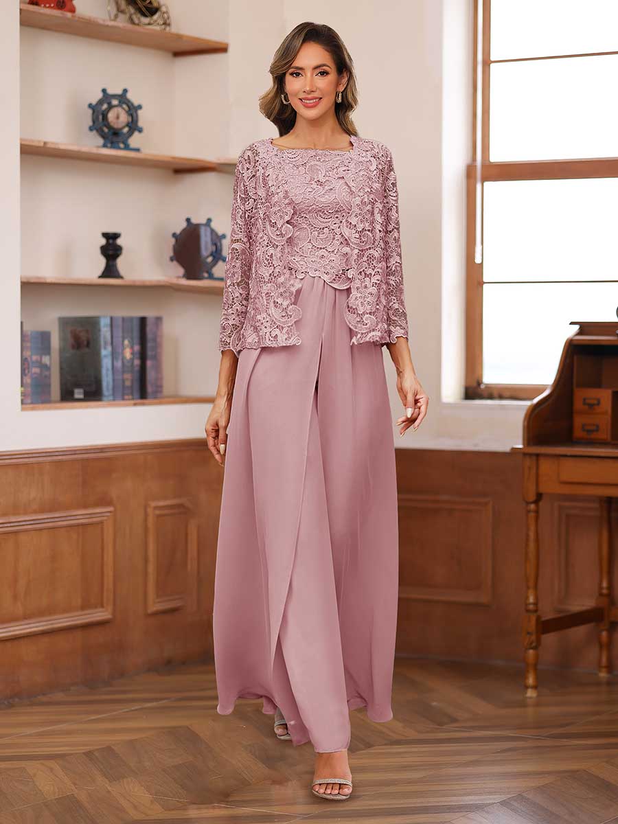 Severine mauve front view mother of the bride outfit