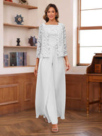 Severine ivory front view mother of the bride outfit
