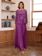 Severine orchid front view mother of the bride outfit