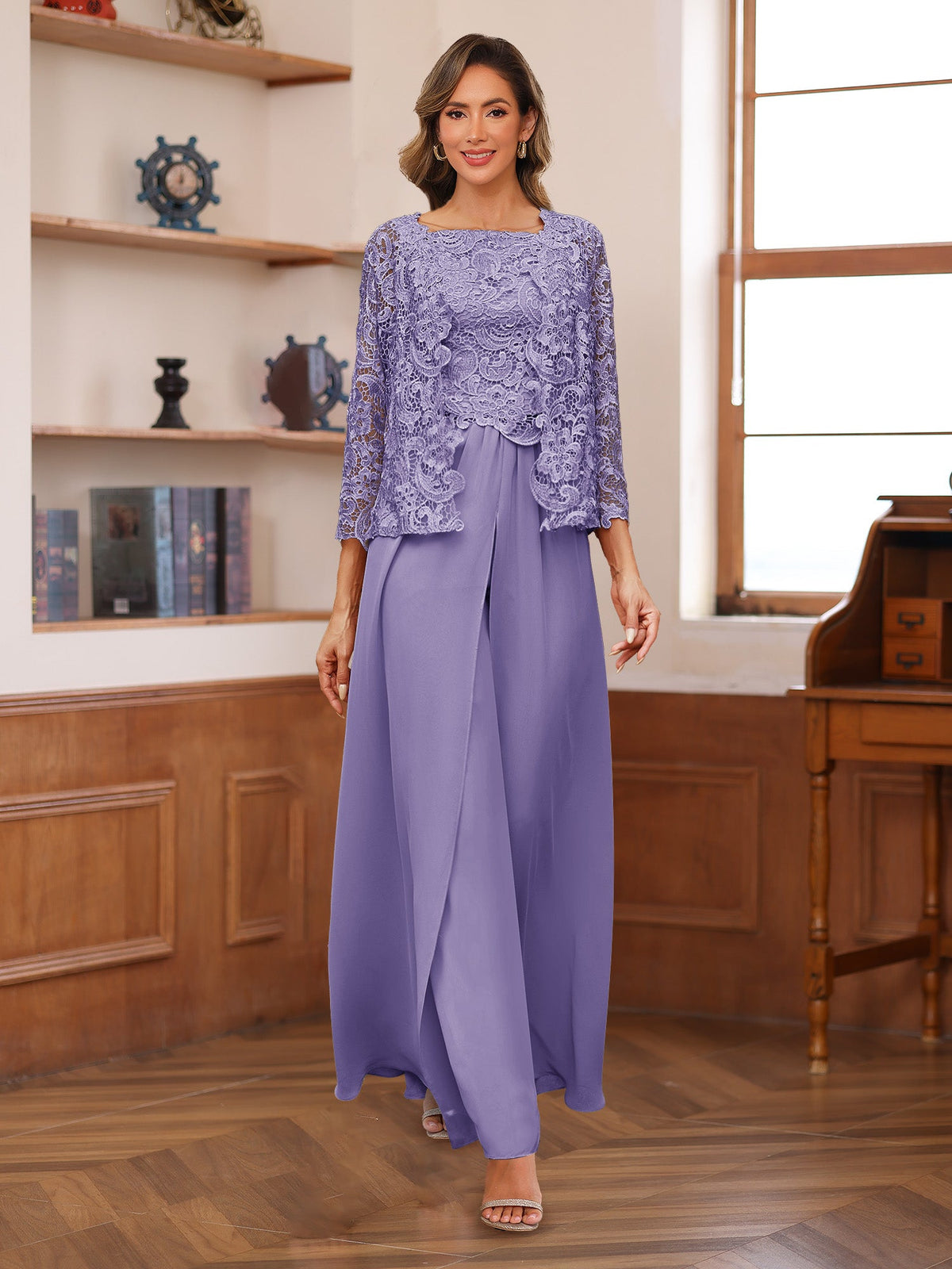 Severine wisteria front view mother of the bride outfit