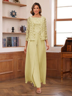 Severine yellow front view mother of the bride outfit