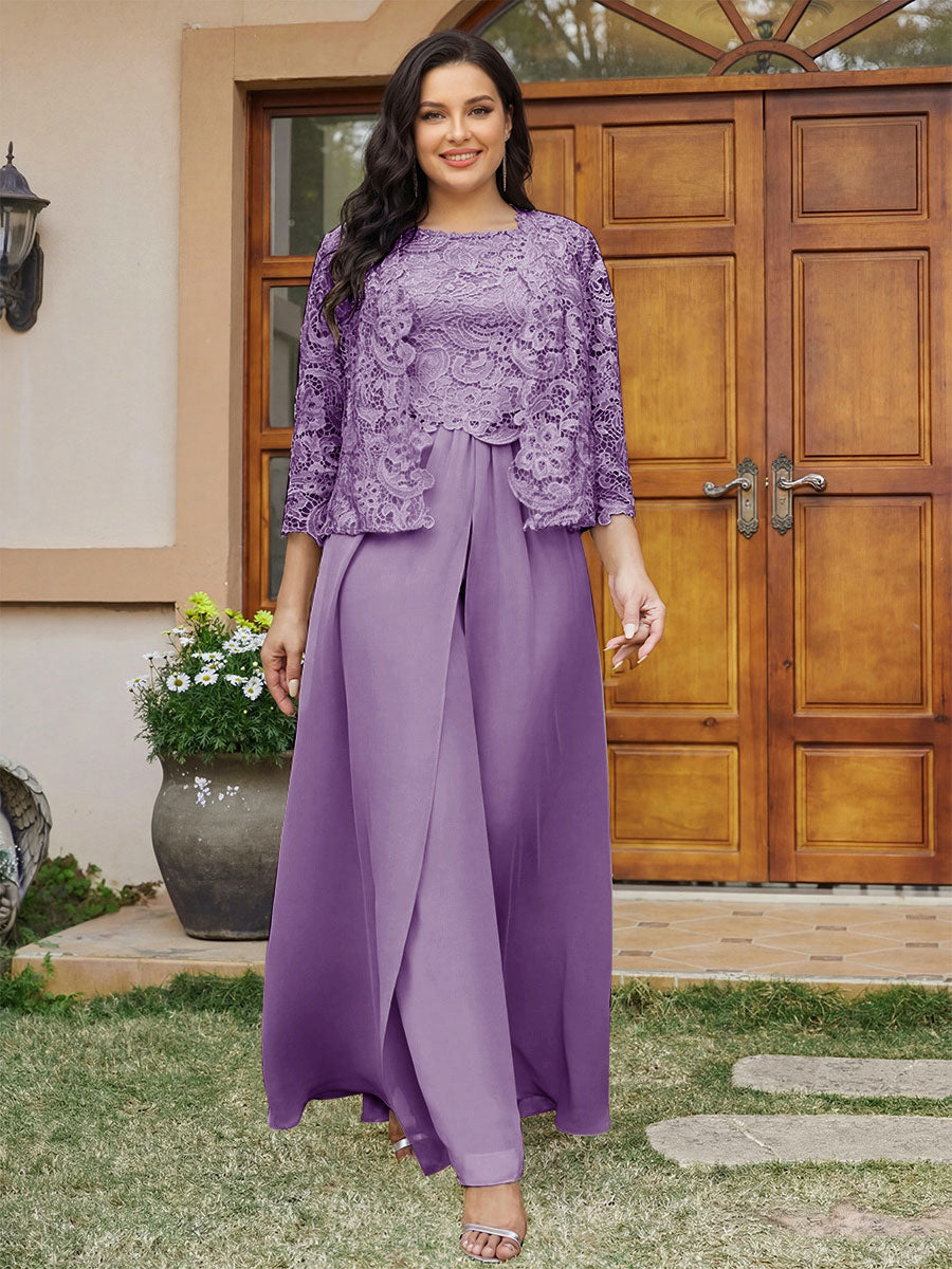 Cassandra June Wisteria back view mother of the bride dress