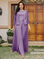 Cassandra June Wisteria back view mother of the bride dress