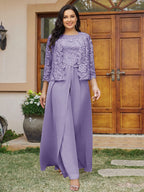 Cassandra June Lilac back view mother of the bride dress