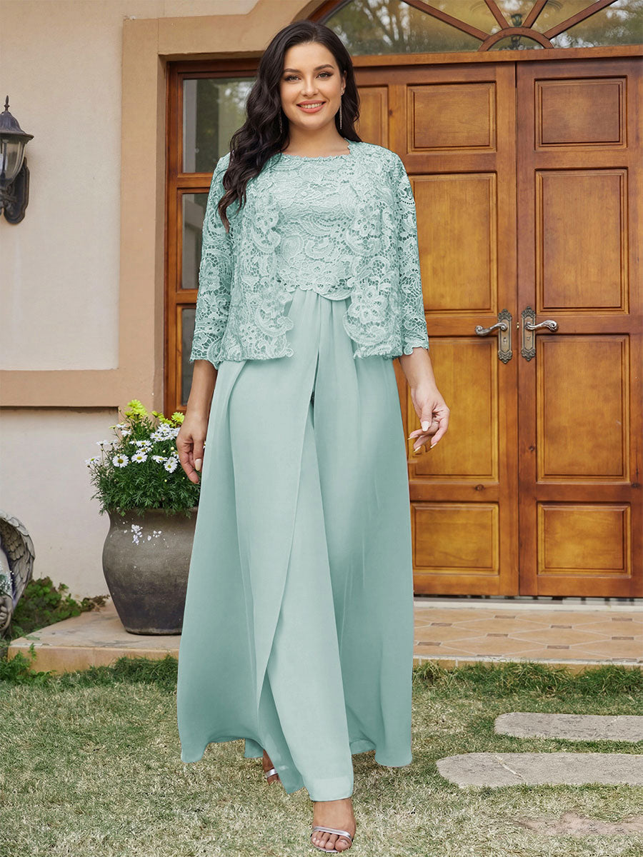 Cassandra June Pool Blue back view mother of the bride dress