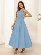 Fiora Lane Sky Blue side view wedding guest dress