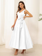 Fiora Lane White front view wedding guest dress