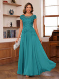 Floriane pool blue alternate front view 2 mother of the bride dress