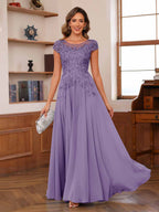 Floriane wisteria front view mother of the bride dress