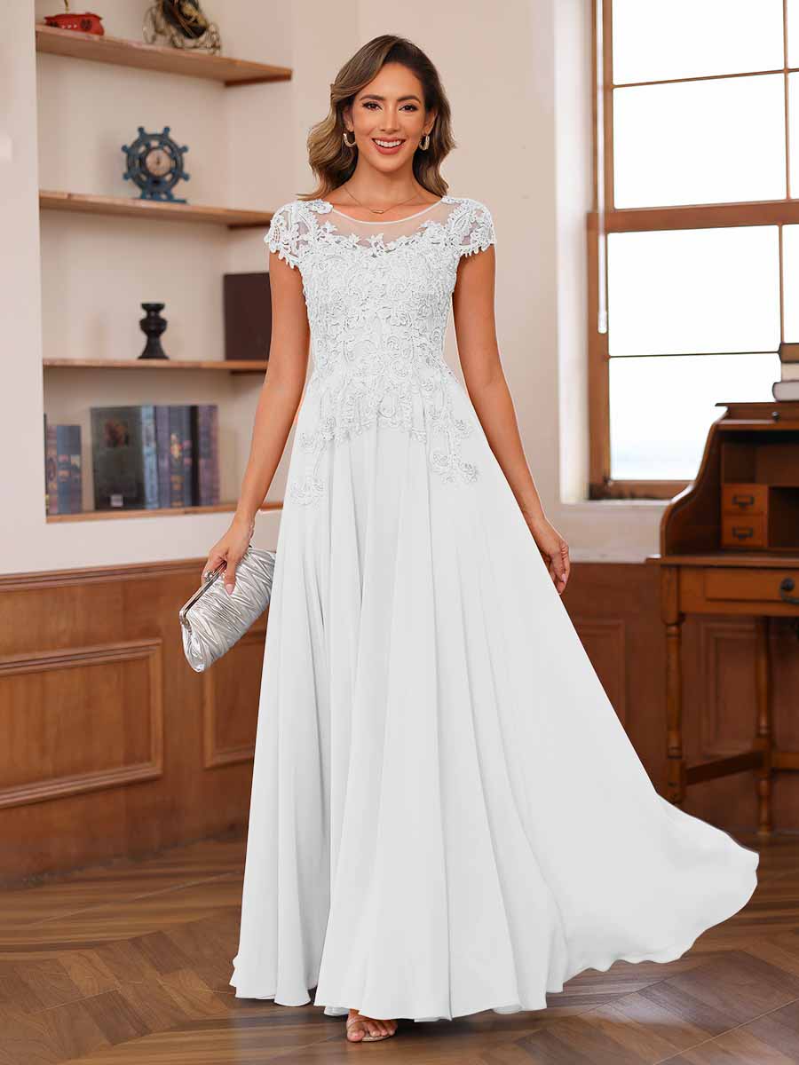 Floriane ivory alternate front view 2 mother of the bride dress