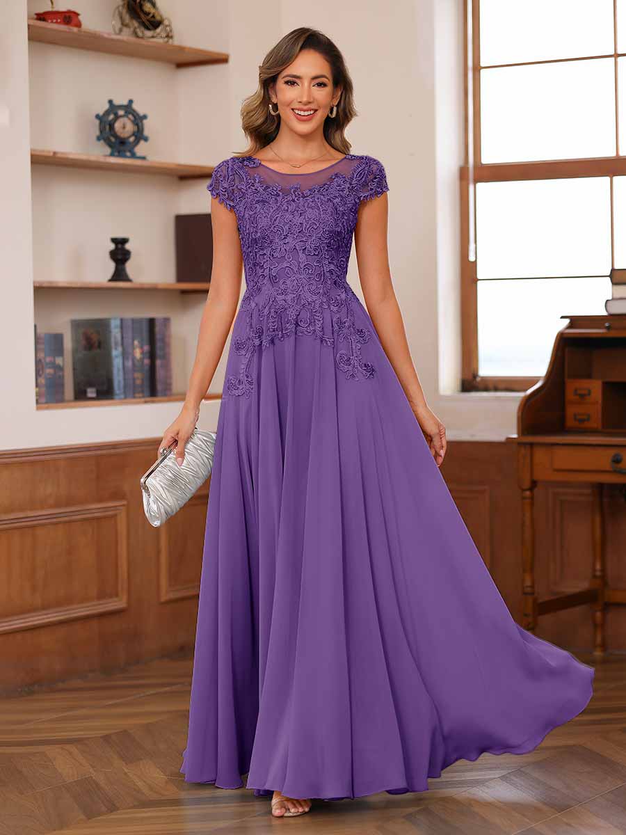 Floriane regency front view mother of the bride dress