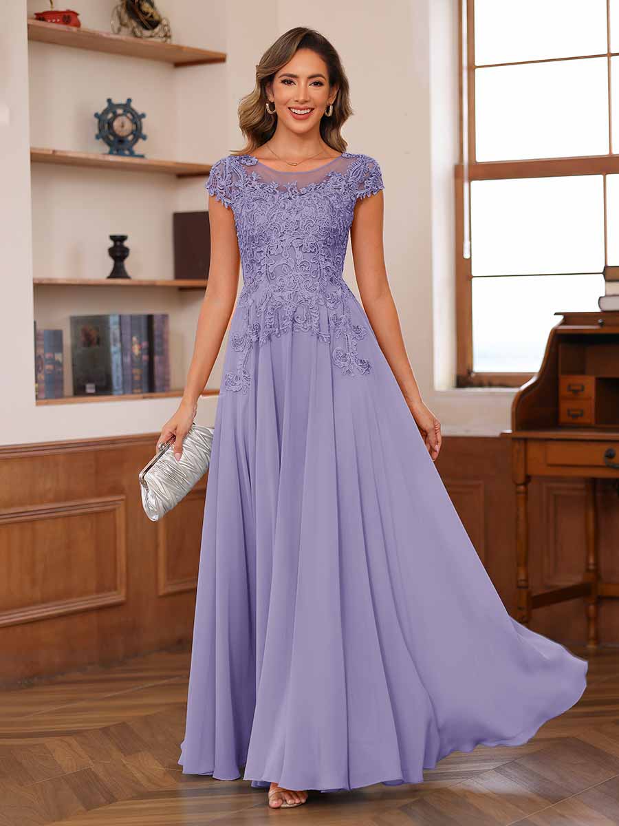 Floriane wisteria alternate front view 3 mother of the bride dress