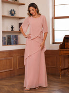 Nadine mauve side view mother of the bride dress