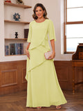 Xiomara Claire Daffodil front view mother of the bride dress