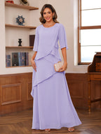 Nadine lilac front view mother of the bride dress