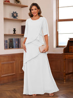Vallorie Ivory front view wedding guest dress