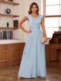 Fiorella Lavender front view wedding guest dress