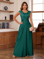 Alana Rose Peacock front view mother of the bride dress