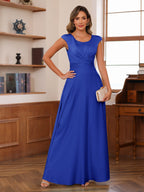 Alana Rose Royal Blue back view mother of the bride dress