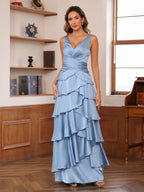 Cecilia Mae Dusty Blue bodice detail mother of the bride dress