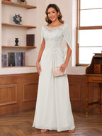 Isaline ivory alternate front view 2 mother of the bride dress