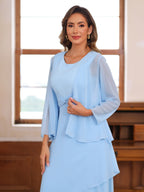 Lydia Claire Sky Blue bodice detail mother of the bride dress
