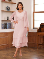 Lydia Claire Pearl Pink back view mother of the bride dress