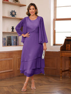 Wrenley Regency front view wedding guest dress
