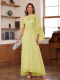 Opaline Daffodil front view wedding guest dress