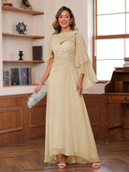 Opaline Champagne front view wedding guest dress