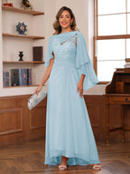 Opaline Sky Blue detail view 7 wedding guest dress