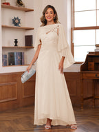 Opaline Champagne back view wedding guest dress