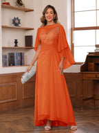 Olivia Grace Orange front view mother of the bride dress