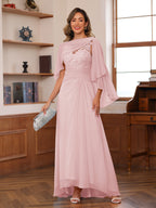 Olivia Grace Pearl Pink back view mother of the bride dress