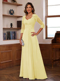 Philomena Rose Daffodil front view mother of the bride dress