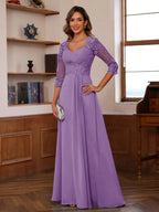 Celine wisteria front view mother of the bride dress