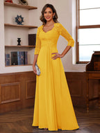 Philomena Rose Gold front view mother of the bride dress