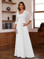 Celine ivory alternate front view 2 mother of the bride dress
