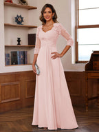 Philomena Rose Pearl Pink back view mother of the bride dress
