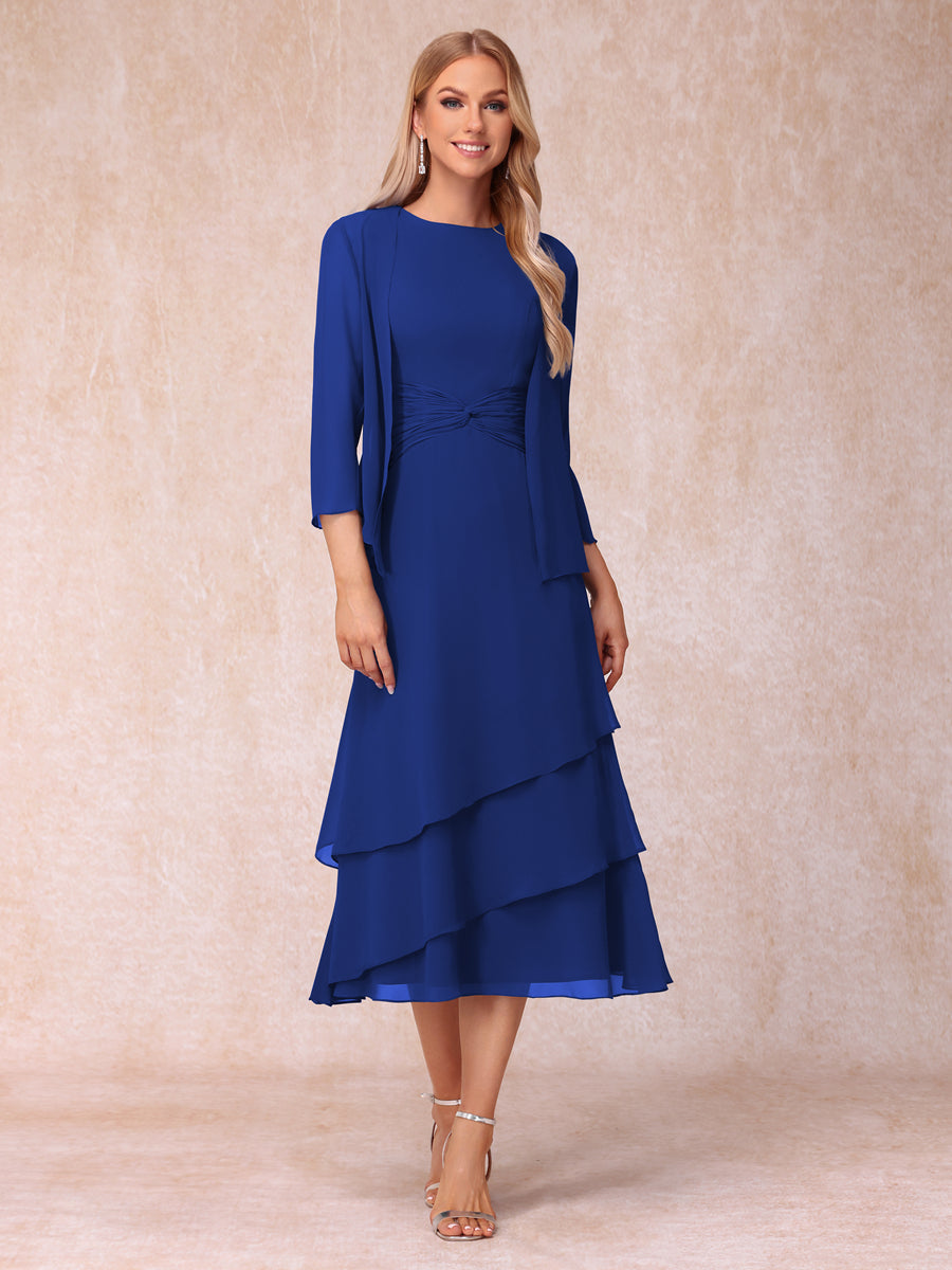 Blyss Royal Blue back view wedding guest dress