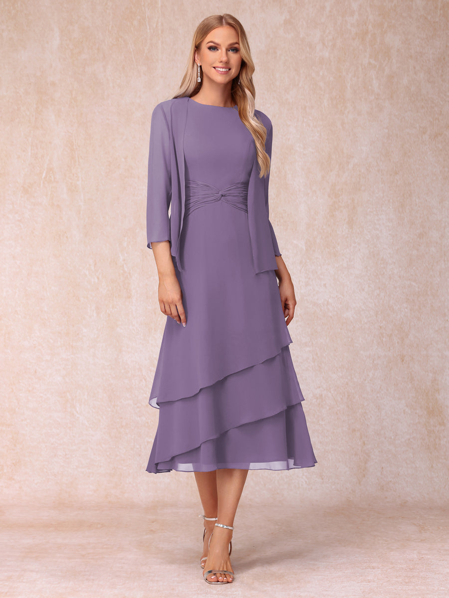 Blyss Wisteria back view wedding guest dress