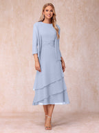 Odette lavender front view mother of the bride dress