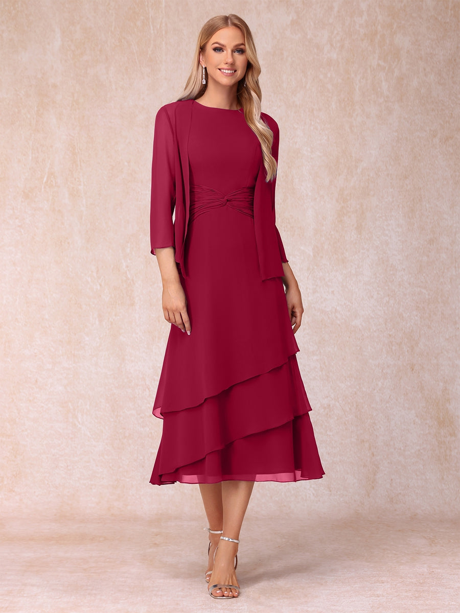 Odette burgundy alternate front view 3 mother of the bride dress