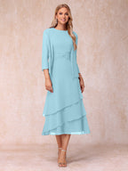 Odette sky blue alternate front view 2 mother of the bride dress