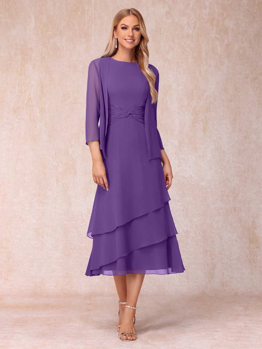 Odette regency front view mother of the bride dress