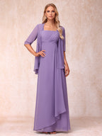 Lucienne wisteria front view mother of the bride dress