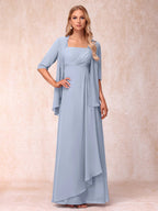 Lucienne lavender front view mother of the bride dress