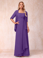 Lucienne regency front view mother of the bride dress
