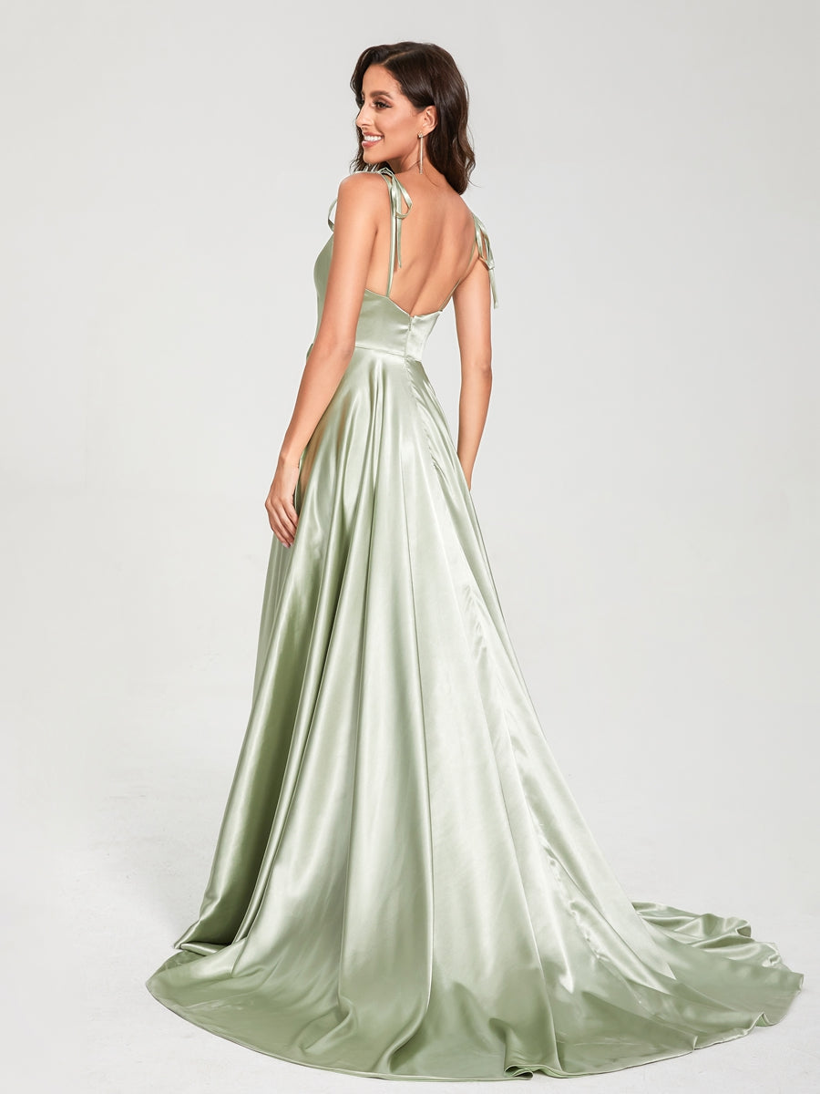 Imogen Sage Green back view bridesmaid dress