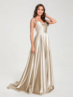 Imogen Champagne back view bridesmaid dress